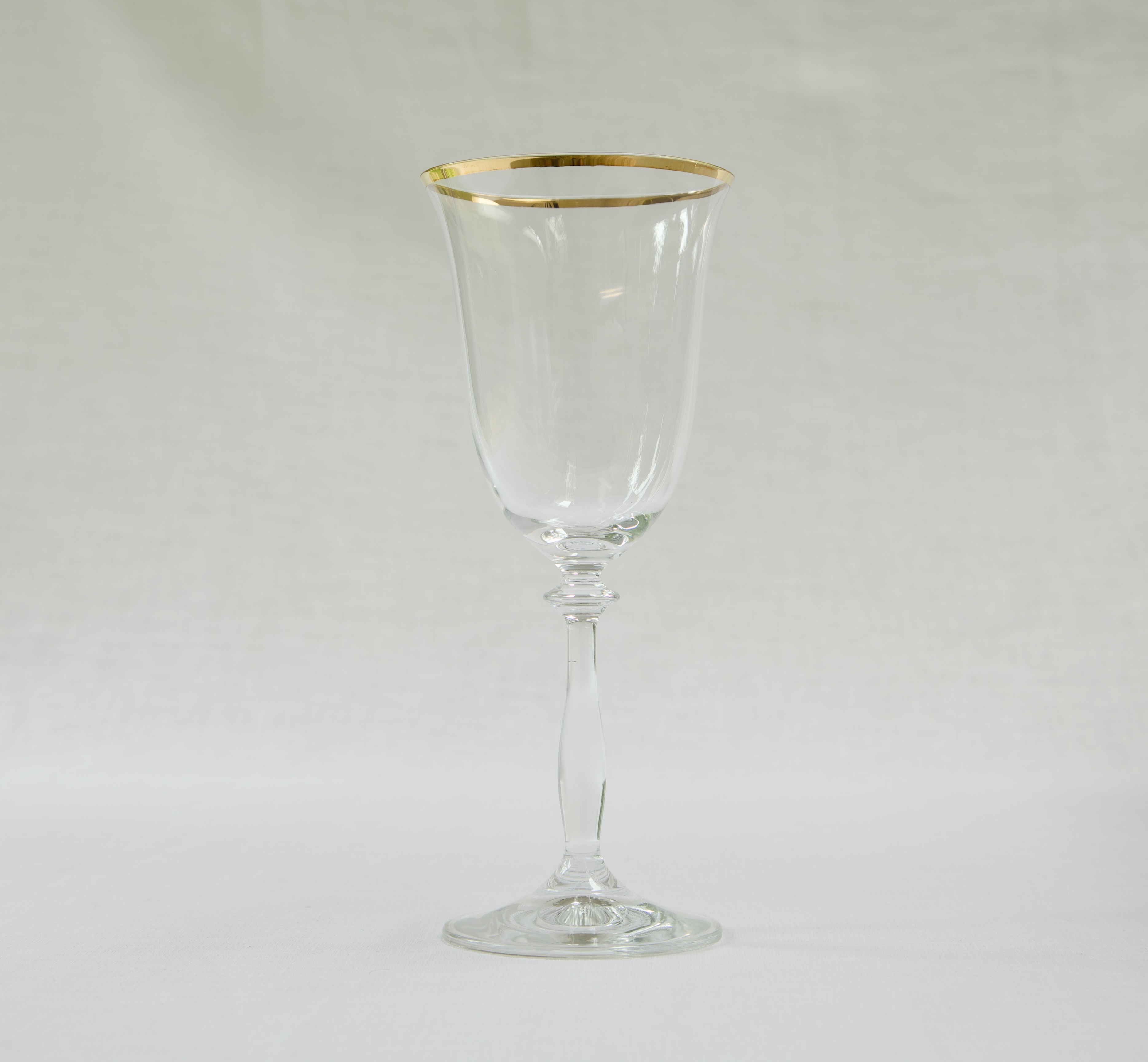 Gold Rimmed Water Glass