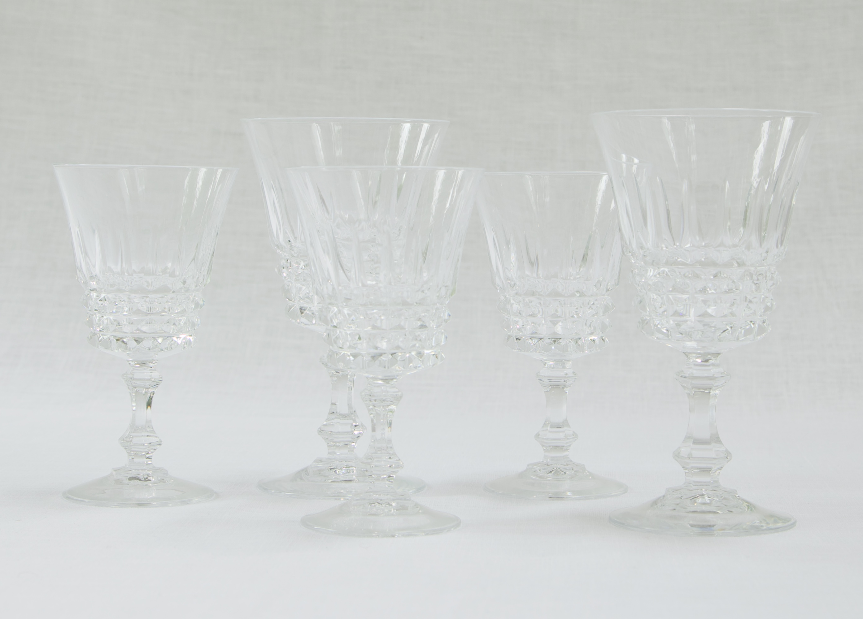 Vintage Crystal Water Goblets