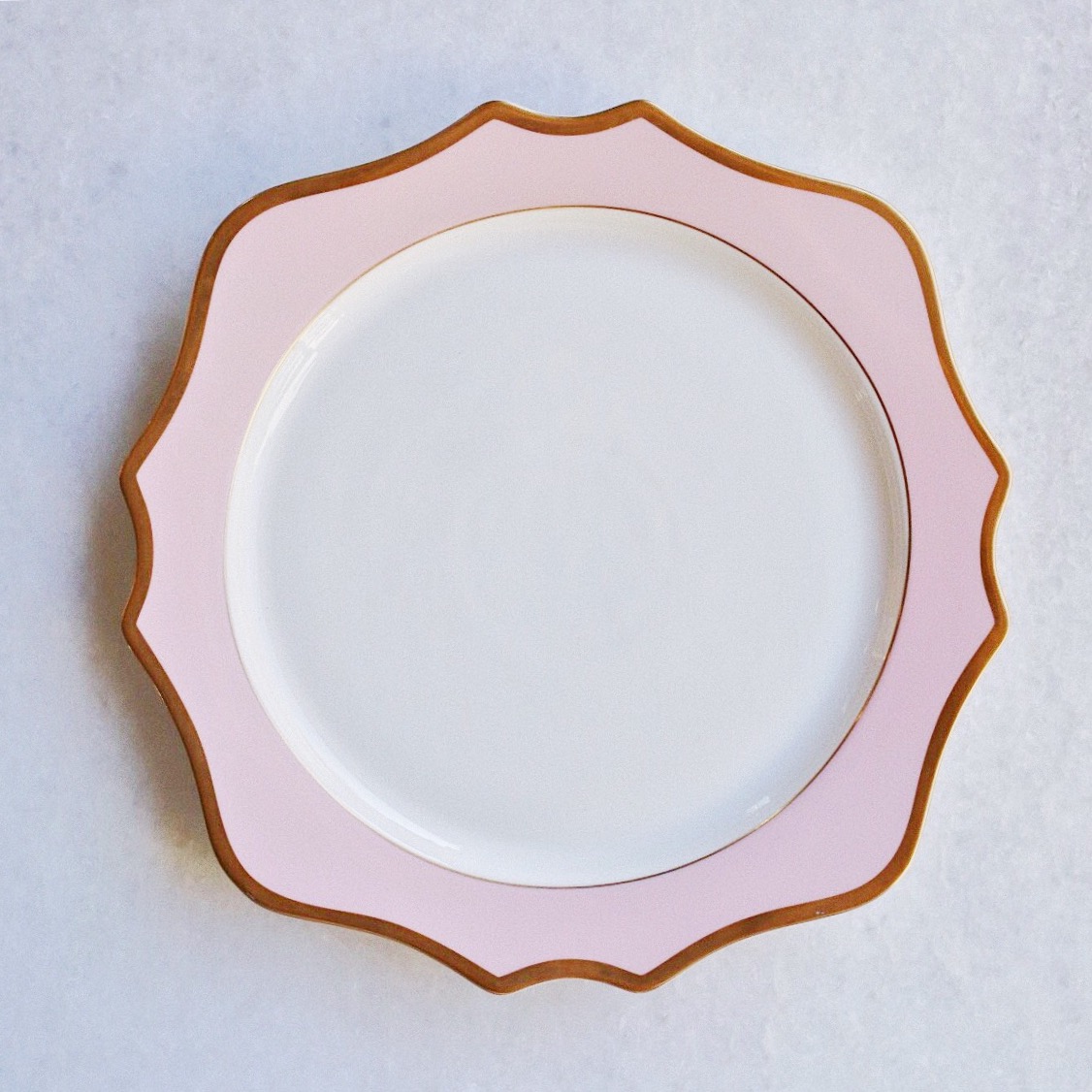 Anna Weatherly Charger | Blush & Gold